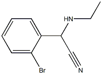 2-(2-bromophenyl)-2-(ethylamino)acetonitrile Struktur