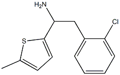 2-(2-chlorophenyl)-1-(5-methylthiophen-2-yl)ethan-1-amine Struktur