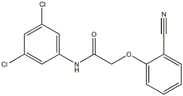 2-(2-cyanophenoxy)-N-(3,5-dichlorophenyl)acetamide Struktur