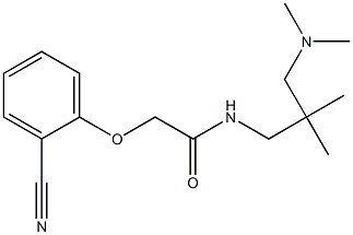 2-(2-cyanophenoxy)-N-[3-(dimethylamino)-2,2-dimethylpropyl]acetamide Struktur