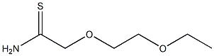 2-(2-ethoxyethoxy)ethanethioamide Struktur