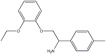 2-(2-ethoxyphenoxy)-1-(4-methylphenyl)ethanamine Struktur