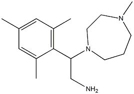 2-(4-methyl-1,4-diazepan-1-yl)-2-(2,4,6-trimethylphenyl)ethan-1-amine Struktur