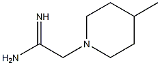 2-(4-methylpiperidin-1-yl)ethanimidamide Struktur