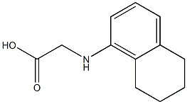 2-(5,6,7,8-tetrahydronaphthalen-1-ylamino)acetic acid Struktur