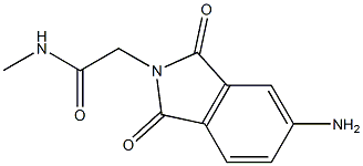 2-(5-amino-1,3-dioxo-2,3-dihydro-1H-isoindol-2-yl)-N-methylacetamide Struktur