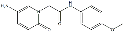 2-(5-amino-2-oxo-1,2-dihydropyridin-1-yl)-N-(4-methoxyphenyl)acetamide Struktur