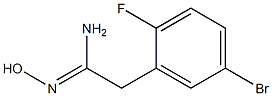 2-(5-bromo-2-fluorophenyl)-N'-hydroxyethanimidamide Struktur