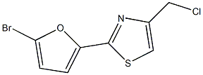 2-(5-bromo-2-furyl)-4-(chloromethyl)-1,3-thiazole Struktur