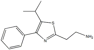 2-(5-isopropyl-4-phenyl-1,3-thiazol-2-yl)ethanamine Struktur