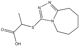 2-(6,7,8,9-tetrahydro-5H-[1,2,4]triazolo[4,3-a]azepin-3-ylthio)propanoic acid Struktur