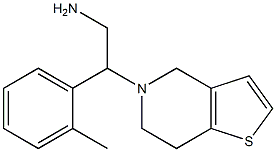 2-(6,7-dihydrothieno[3,2-c]pyridin-5(4H)-yl)-2-(2-methylphenyl)ethanamine Struktur