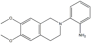 2-(6,7-dimethoxy-1,2,3,4-tetrahydroisoquinolin-2-yl)aniline Struktur