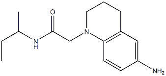 2-(6-amino-1,2,3,4-tetrahydroquinolin-1-yl)-N-(butan-2-yl)acetamide Struktur