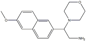 2-(6-methoxy-2-naphthyl)-2-morpholin-4-ylethanamine Struktur