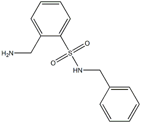 2-(aminomethyl)-N-benzylbenzene-1-sulfonamide Struktur