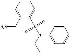 2-(aminomethyl)-N-ethyl-N-phenylbenzenesulfonamide Struktur