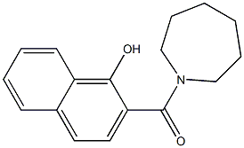 2-(azepan-1-ylcarbonyl)naphthalen-1-ol Struktur