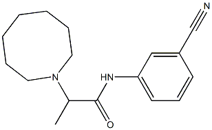 2-(azocan-1-yl)-N-(3-cyanophenyl)propanamide Struktur