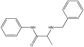 2-(benzylamino)-N-phenylpropanamide Struktur