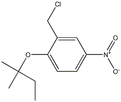 2-(chloromethyl)-1-[(2-methylbutan-2-yl)oxy]-4-nitrobenzene Struktur