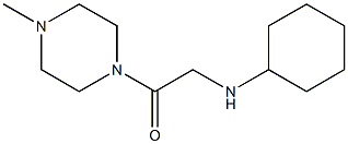 2-(cyclohexylamino)-1-(4-methylpiperazin-1-yl)ethan-1-one Struktur