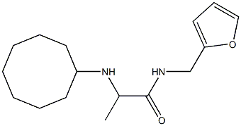 2-(cyclooctylamino)-N-(furan-2-ylmethyl)propanamide Struktur