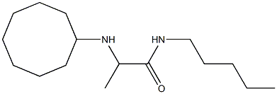 2-(cyclooctylamino)-N-pentylpropanamide Struktur