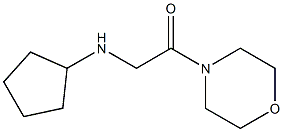 2-(cyclopentylamino)-1-(morpholin-4-yl)ethan-1-one Struktur