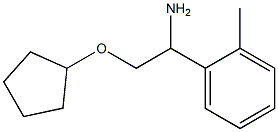 2-(cyclopentyloxy)-1-(2-methylphenyl)ethanamine Struktur