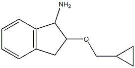 2-(cyclopropylmethoxy)-2,3-dihydro-1H-inden-1-amine Struktur