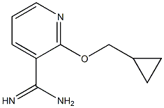 2-(cyclopropylmethoxy)pyridine-3-carboximidamide Struktur