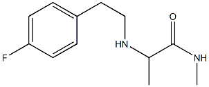 2-{[2-(4-fluorophenyl)ethyl]amino}-N-methylpropanamide Struktur