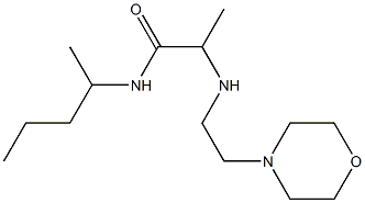 2-{[2-(morpholin-4-yl)ethyl]amino}-N-(pentan-2-yl)propanamide Struktur