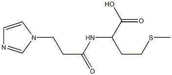 2-{[3-(1H-imidazol-1-yl)propanoyl]amino}-4-(methylthio)butanoic acid Struktur