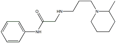 2-{[3-(2-methylpiperidin-1-yl)propyl]amino}-N-phenylacetamide Struktur