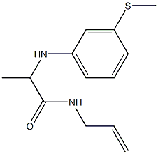 2-{[3-(methylsulfanyl)phenyl]amino}-N-(prop-2-en-1-yl)propanamide Struktur