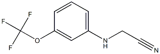 2-{[3-(trifluoromethoxy)phenyl]amino}acetonitrile Struktur