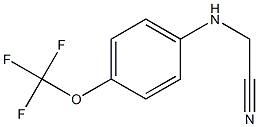 2-{[4-(trifluoromethoxy)phenyl]amino}acetonitrile Struktur