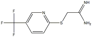 2-{[5-(trifluoromethyl)pyridin-2-yl]sulfanyl}ethanimidamide Struktur