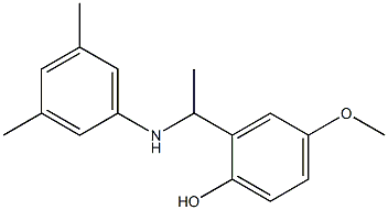 2-{1-[(3,5-dimethylphenyl)amino]ethyl}-4-methoxyphenol Struktur