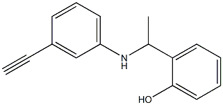 2-{1-[(3-ethynylphenyl)amino]ethyl}phenol Struktur