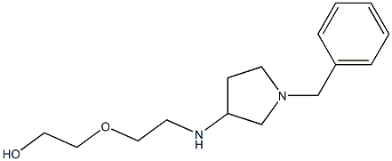 2-{2-[(1-benzylpyrrolidin-3-yl)amino]ethoxy}ethan-1-ol Struktur