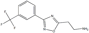 2-{3-[3-(trifluoromethyl)phenyl]-1,2,4-oxadiazol-5-yl}ethan-1-amine Struktur