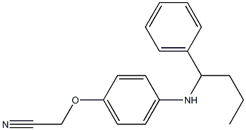 2-{4-[(1-phenylbutyl)amino]phenoxy}acetonitrile Struktur