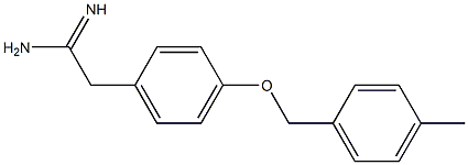 2-{4-[(4-methylbenzyl)oxy]phenyl}ethanimidamide Struktur