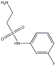 2-amino-N-(3-fluorophenyl)ethanesulfonamide Struktur