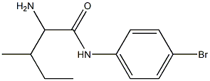 2-amino-N-(4-bromophenyl)-3-methylpentanamide Struktur