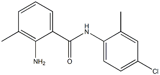 2-amino-N-(4-chloro-2-methylphenyl)-3-methylbenzamide Struktur