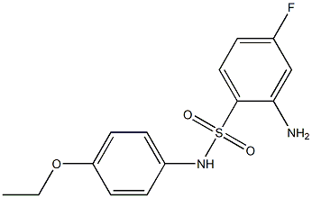 2-amino-N-(4-ethoxyphenyl)-4-fluorobenzene-1-sulfonamide Struktur